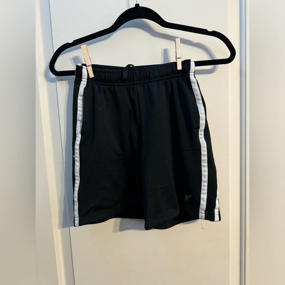 Boys black athletic shorts
